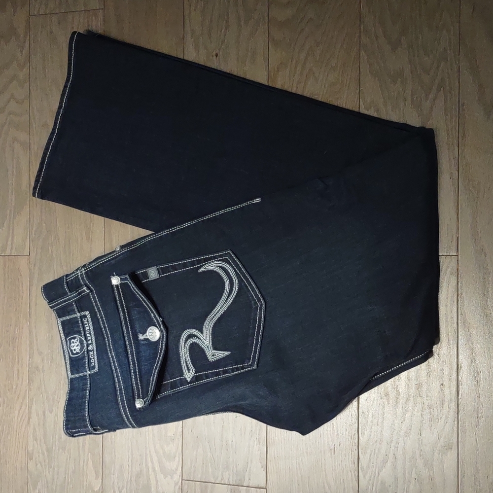 Like New Rock & Republic 34/32:dark wash jeans bootcut